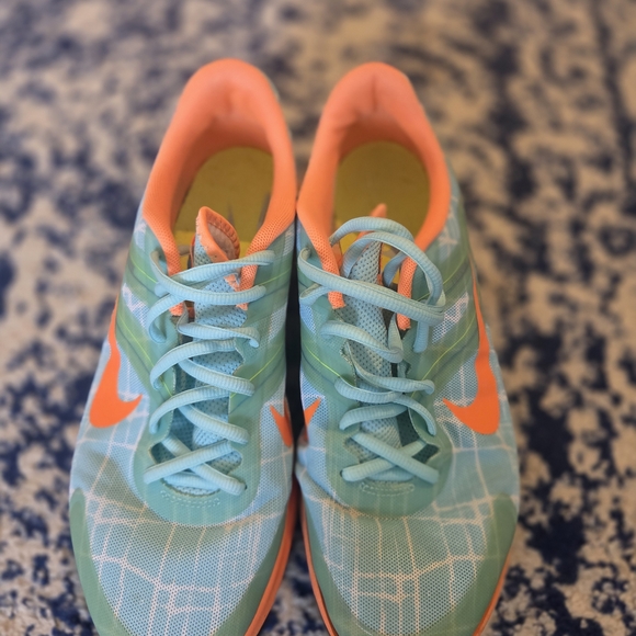 Nike Athletic Shoes - Light Blue and Orange - Picture 3 of 8